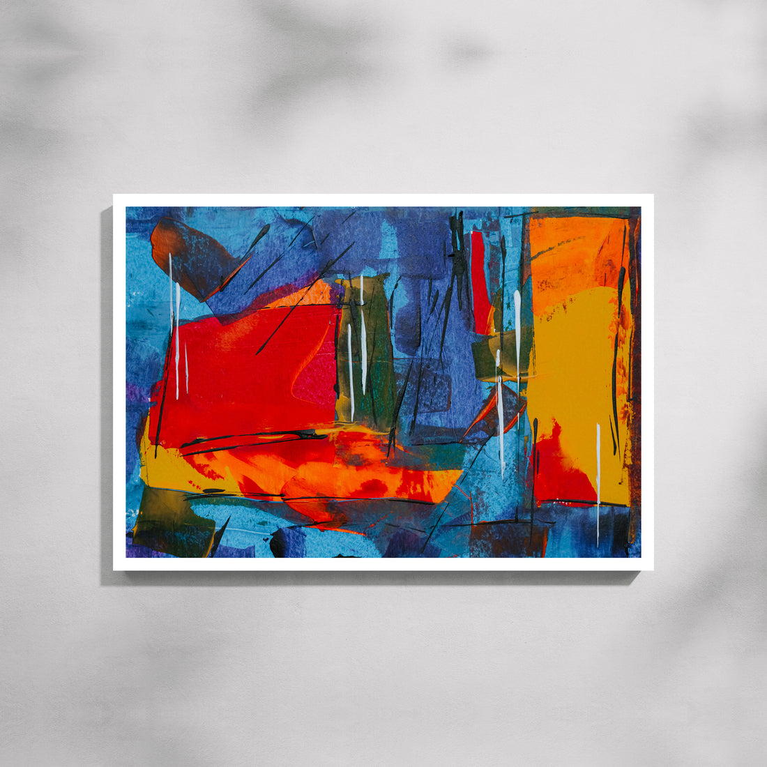 Crimson Horizon – Vibrant Abstract Wall Art Canvas