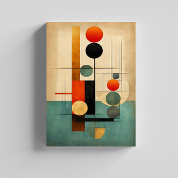Mid-Century Modern Abstract Canvas Art