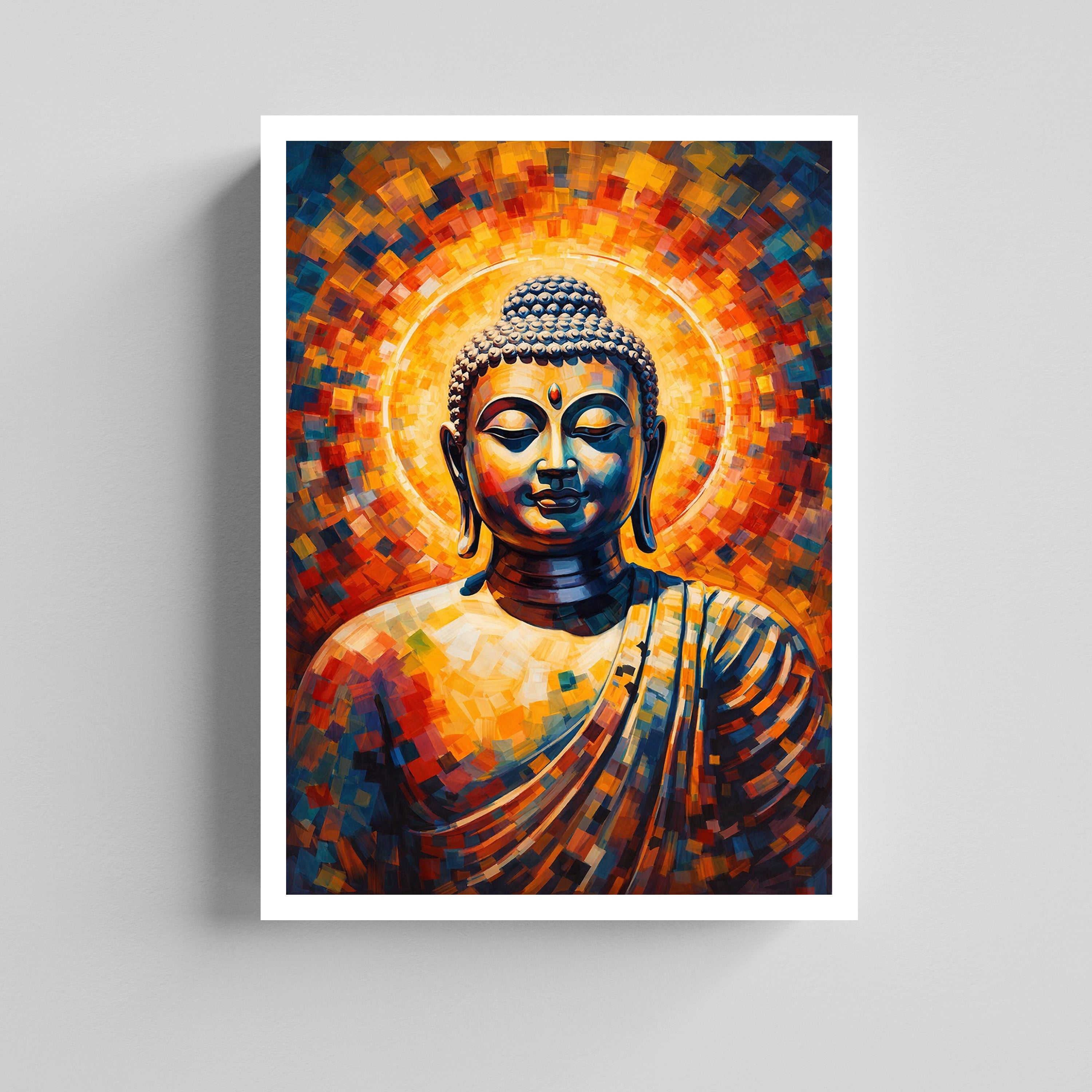 Radiant Buddha Serenity Canvas Painting