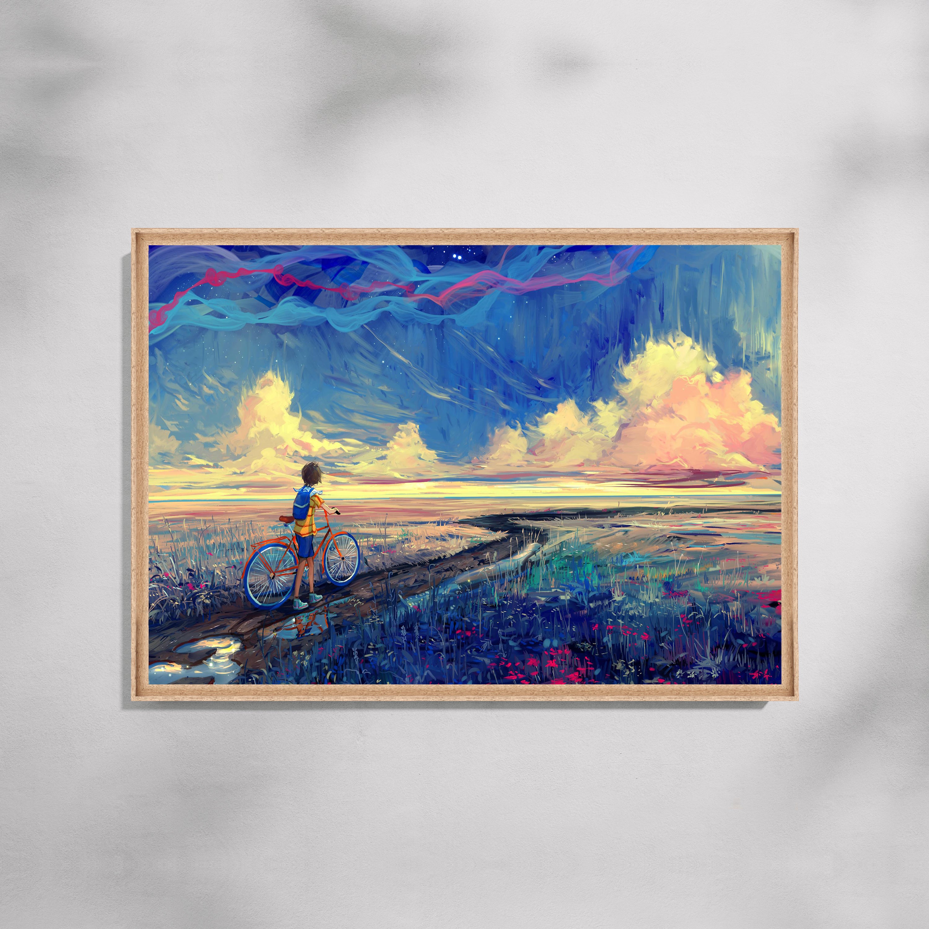 Journey Beyond the Horizon Abstract Canvas Painting