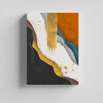 Vibrant Harmony Color Block Abstract Canvas Art