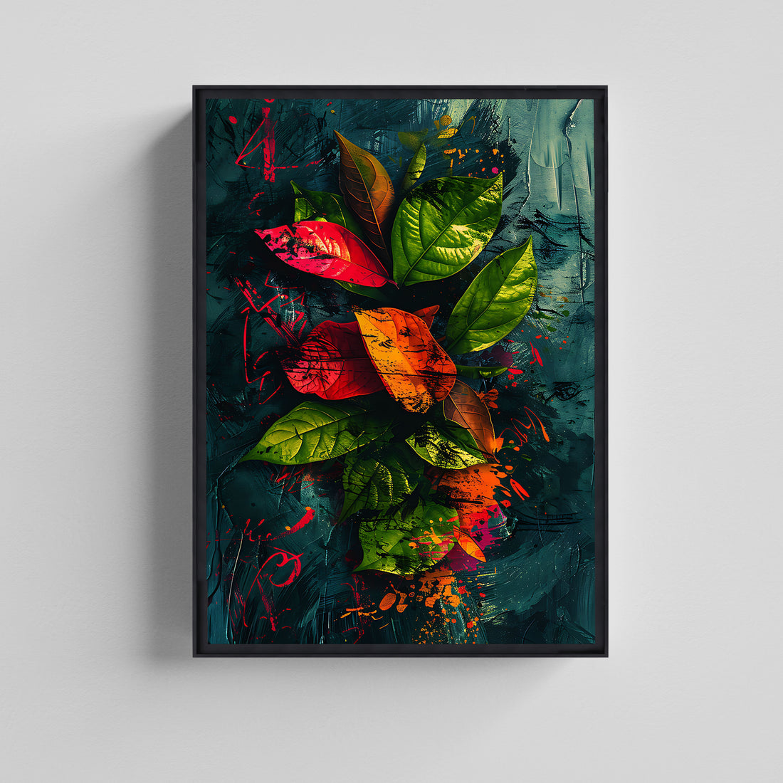 Wild Growth – Botanical Abstract Wall Art Canvas