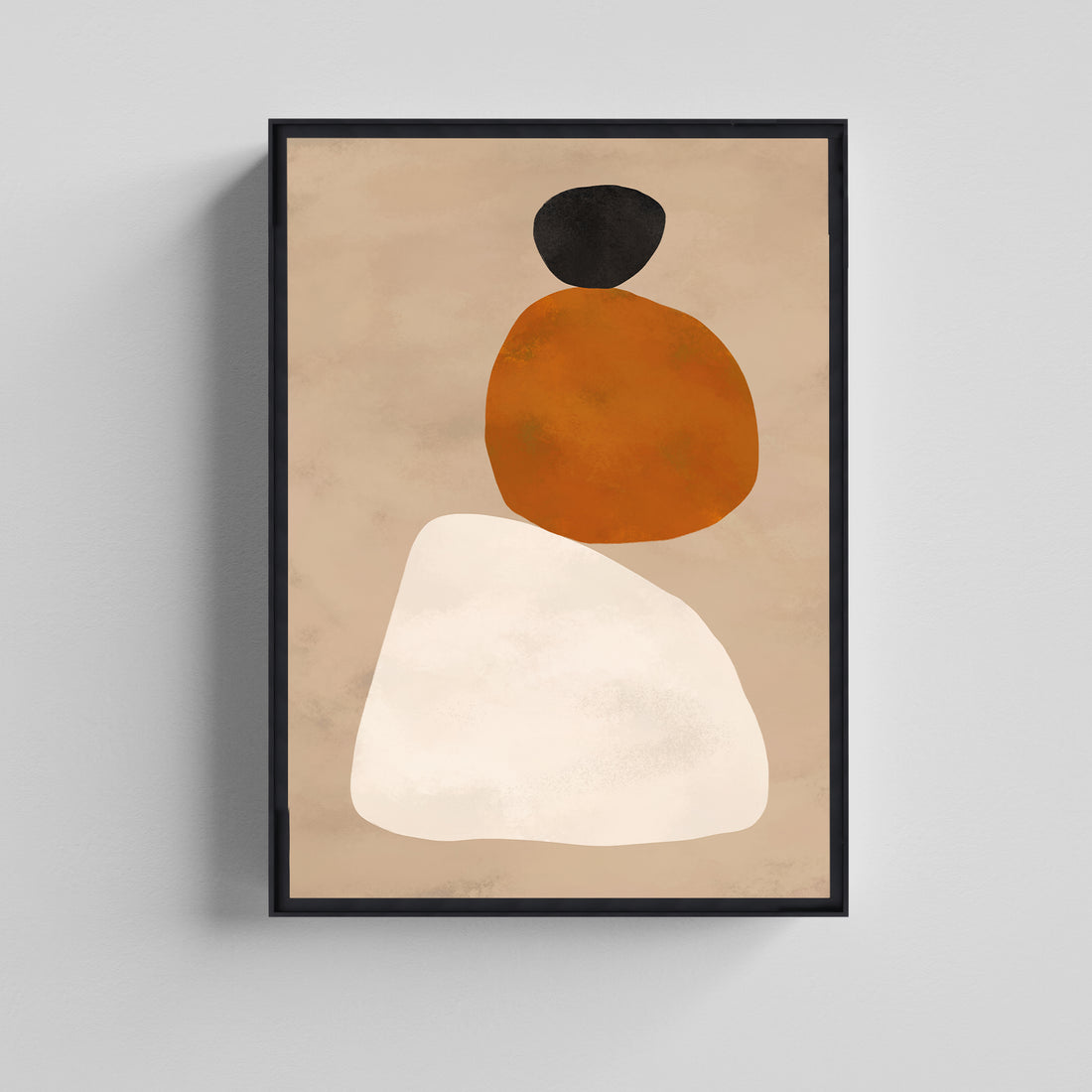 Earth Tone Abstract Painting Canvas Boho Art