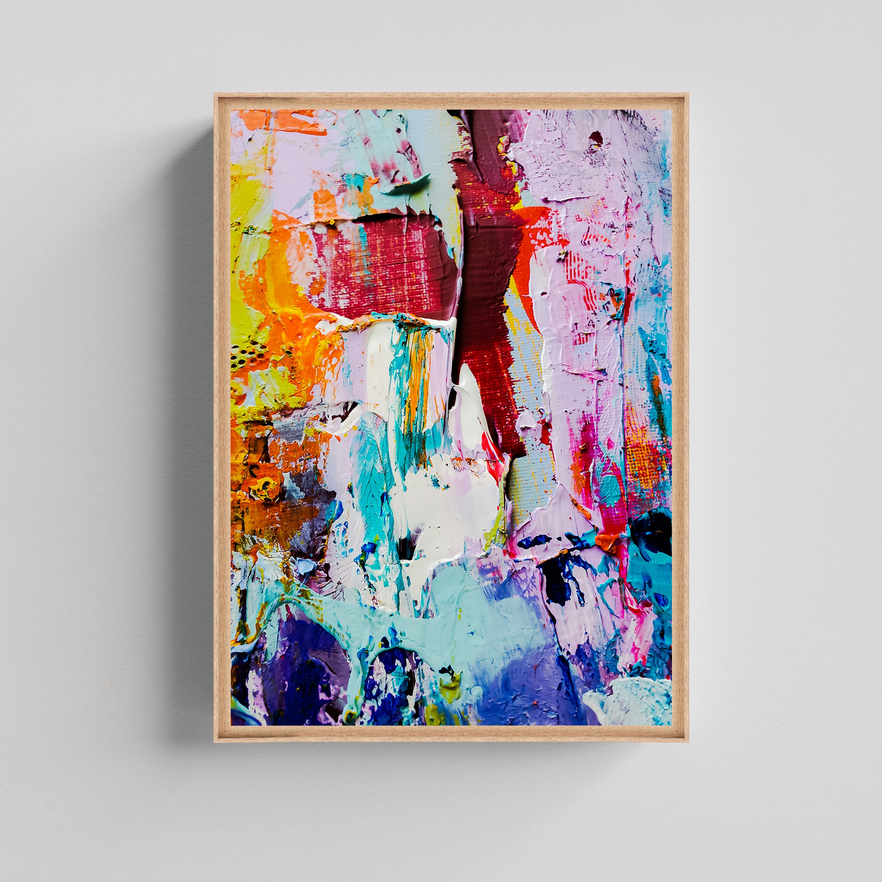 Vivid Harmony – Textured Abstract Wall Art Canvas