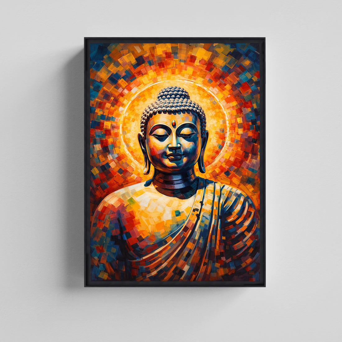 Radiant Buddha Serenity Canvas Painting