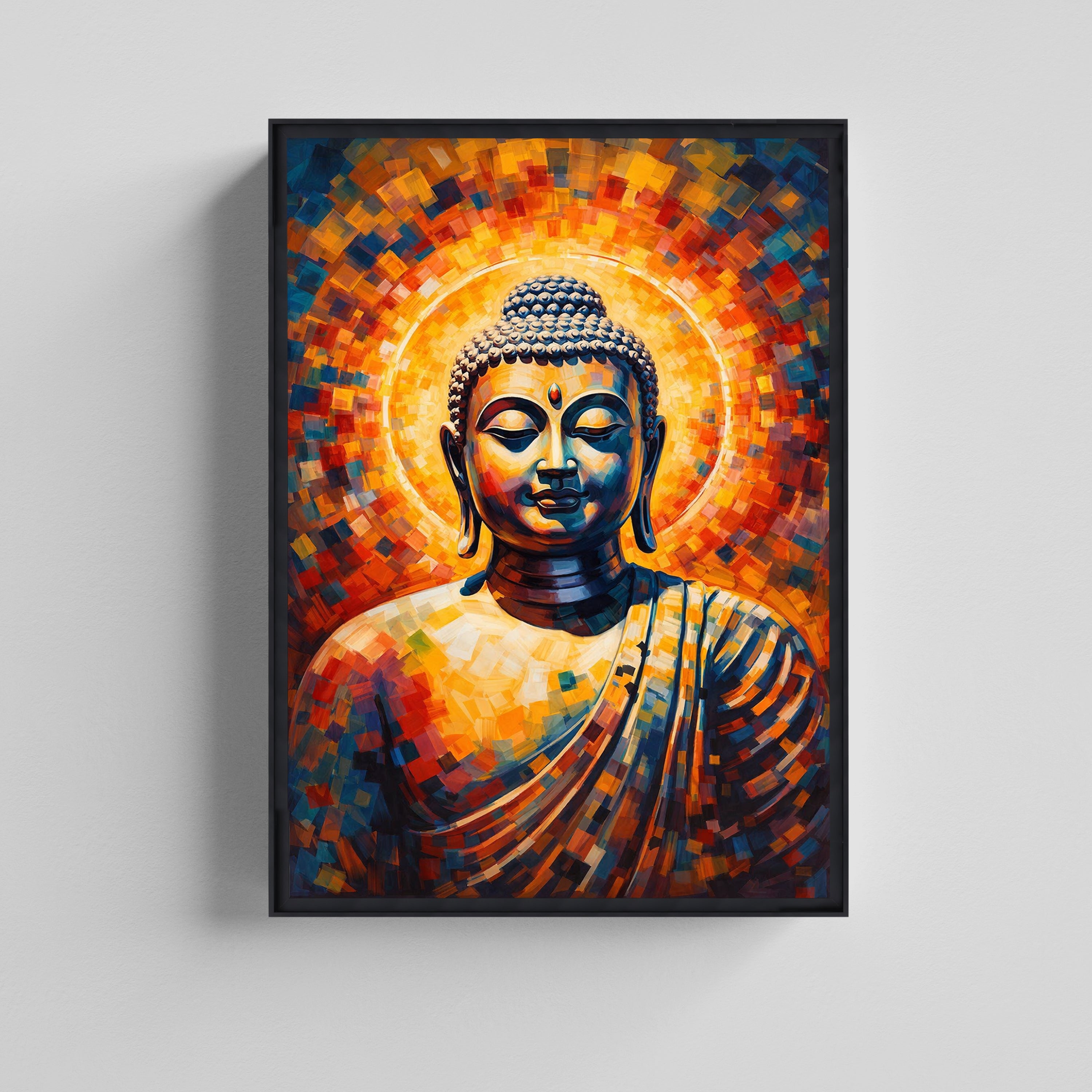 Radiant Buddha Serenity Canvas Painting