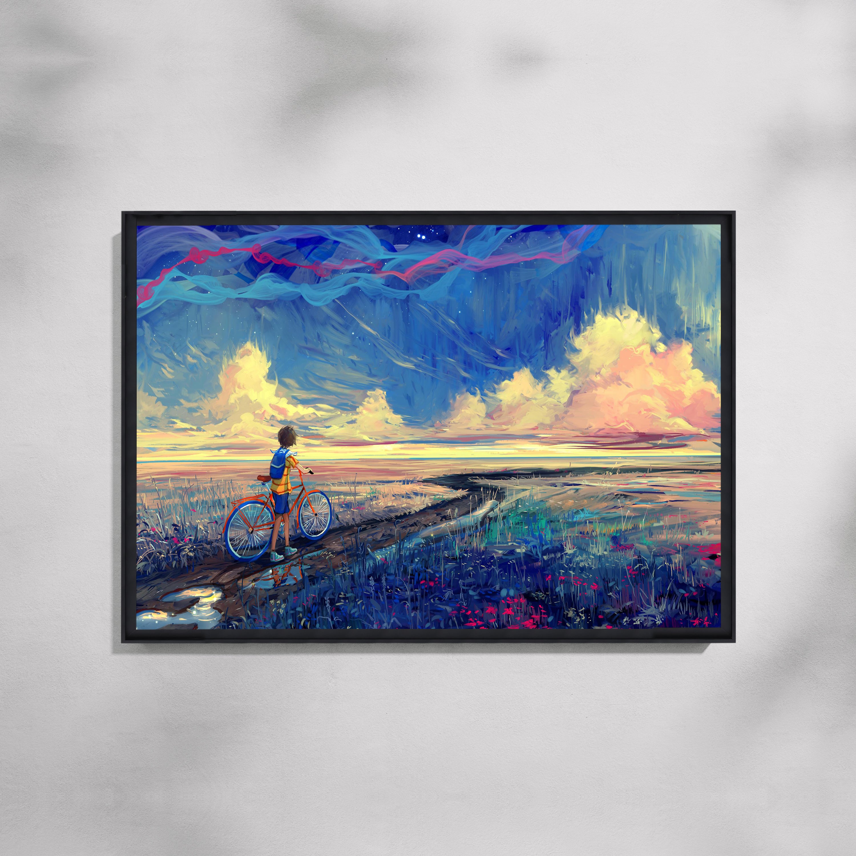 Journey Beyond the Horizon Abstract Canvas Painting