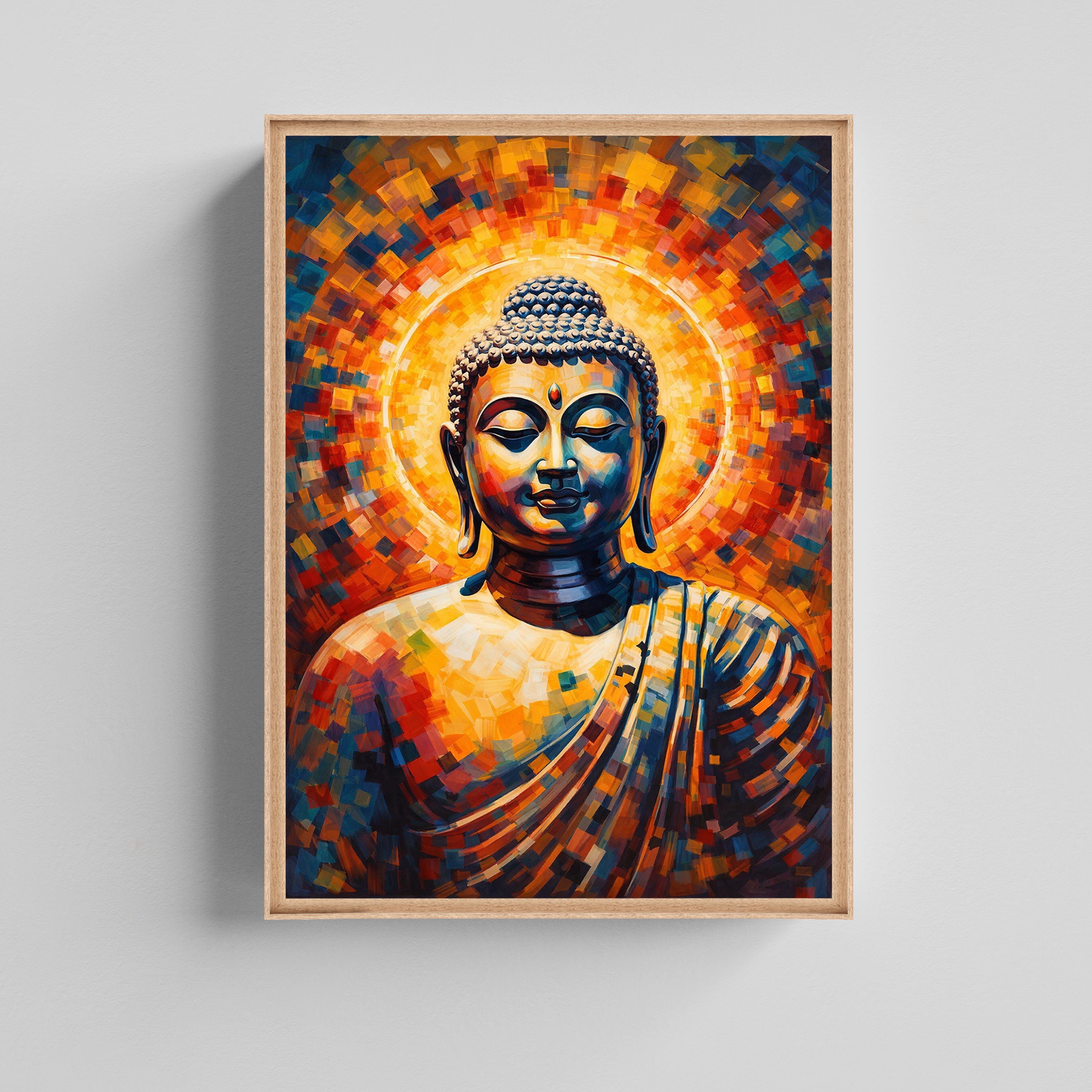 Radiant Buddha Serenity Canvas Painting