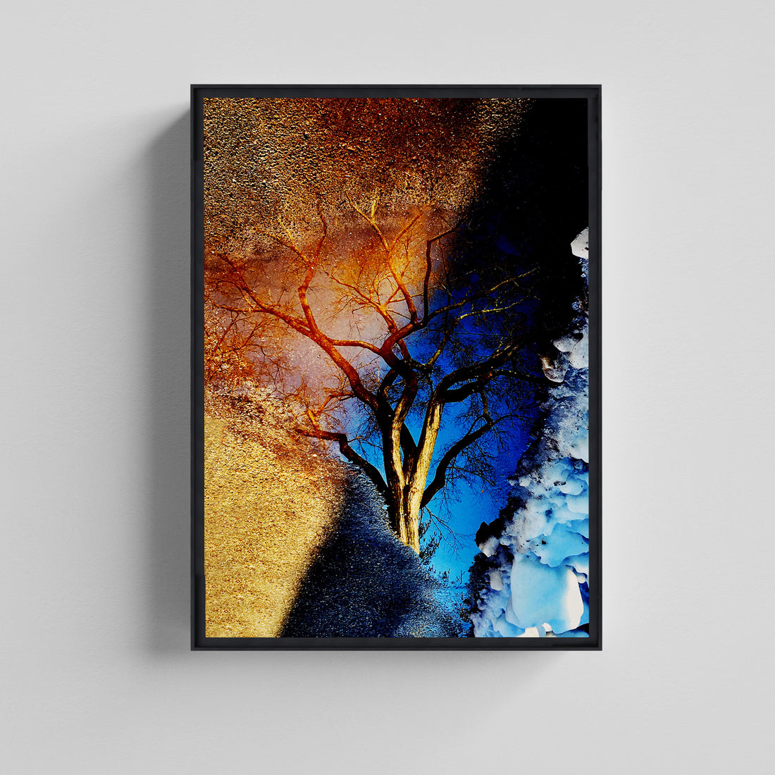 Reflections of Winter – Abstract Wall Art Canvas