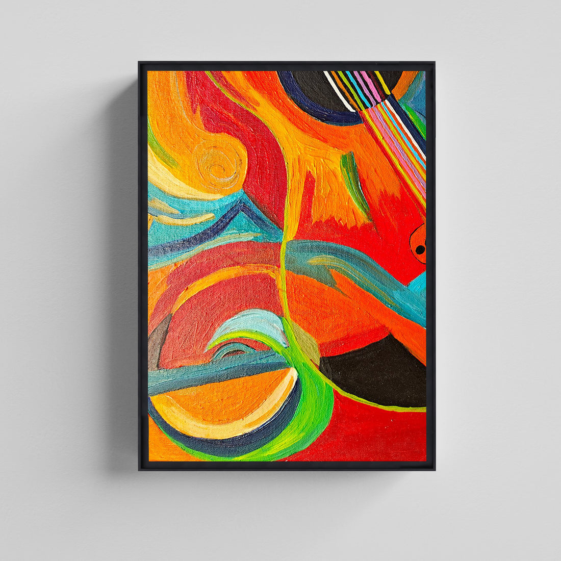 Rhythm in Color –  Expressionist  Abstract Wall Art Canvas