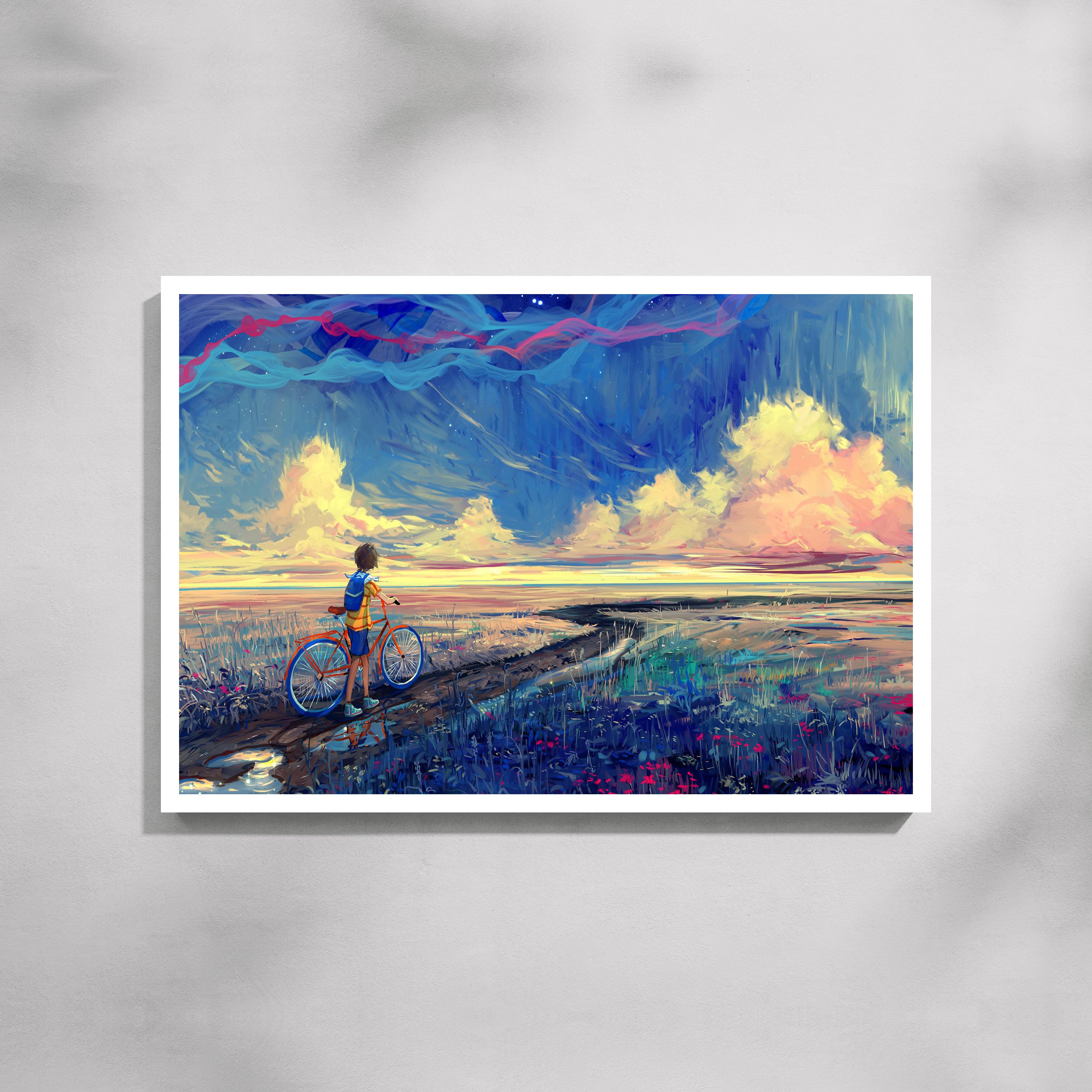 Journey Beyond the Horizon Abstract Canvas Painting