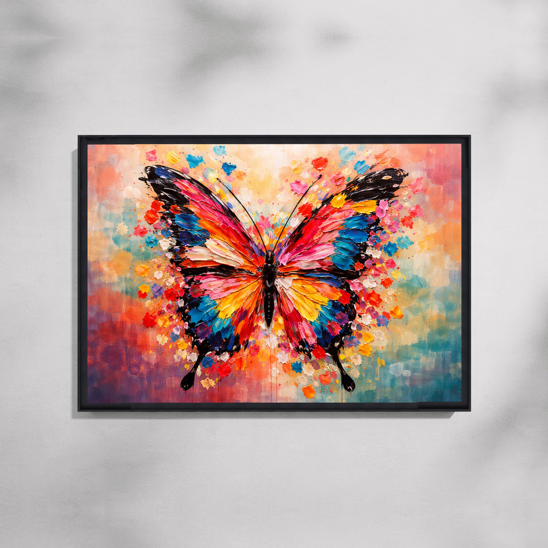 Wings of Wonder Butterfly  Wildlife Canvas Painting