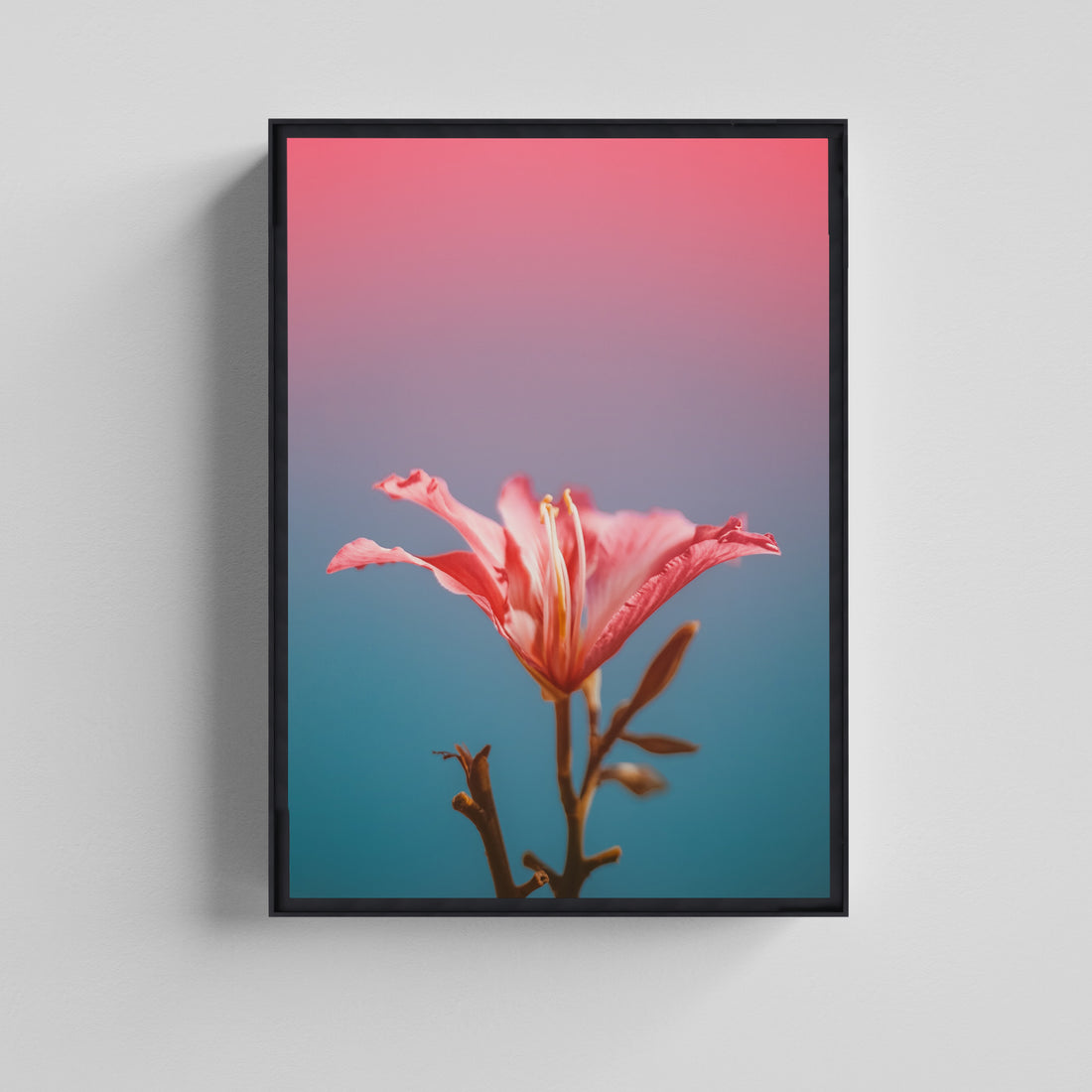 The Serene Solitude Edition Floral Art Canvas Painting