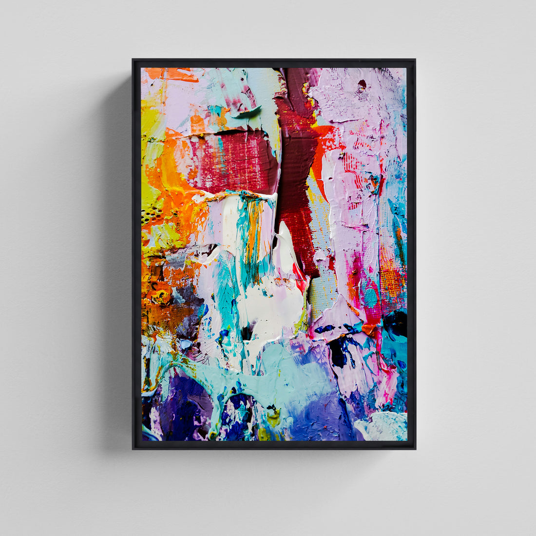 Vivid Harmony – Textured Abstract Wall Art Canvas