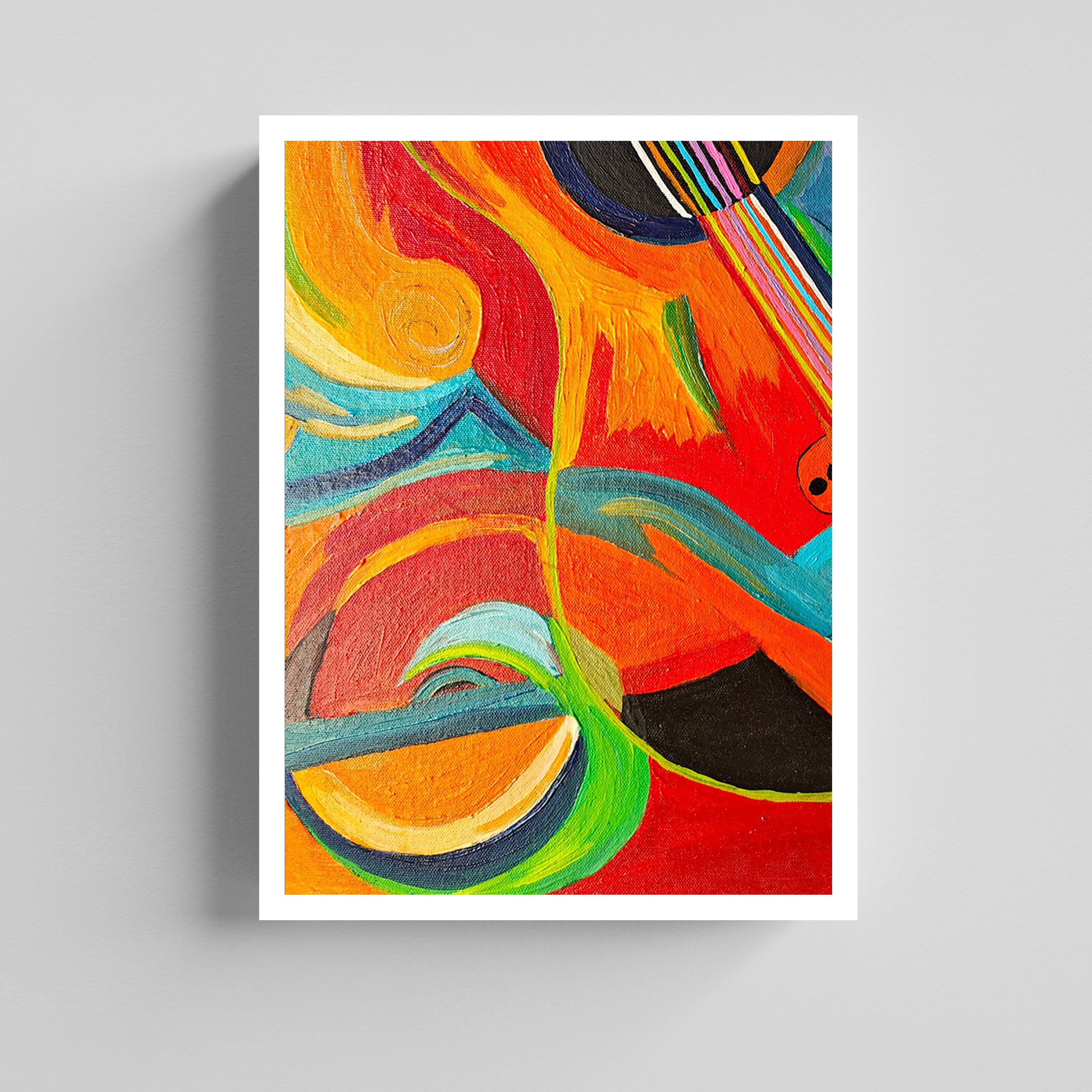 Rhythm IN Color –  Expressionist  Abstract Wall Art Canvas