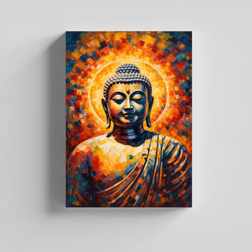 Radiant Buddha Serenity Canvas Painting