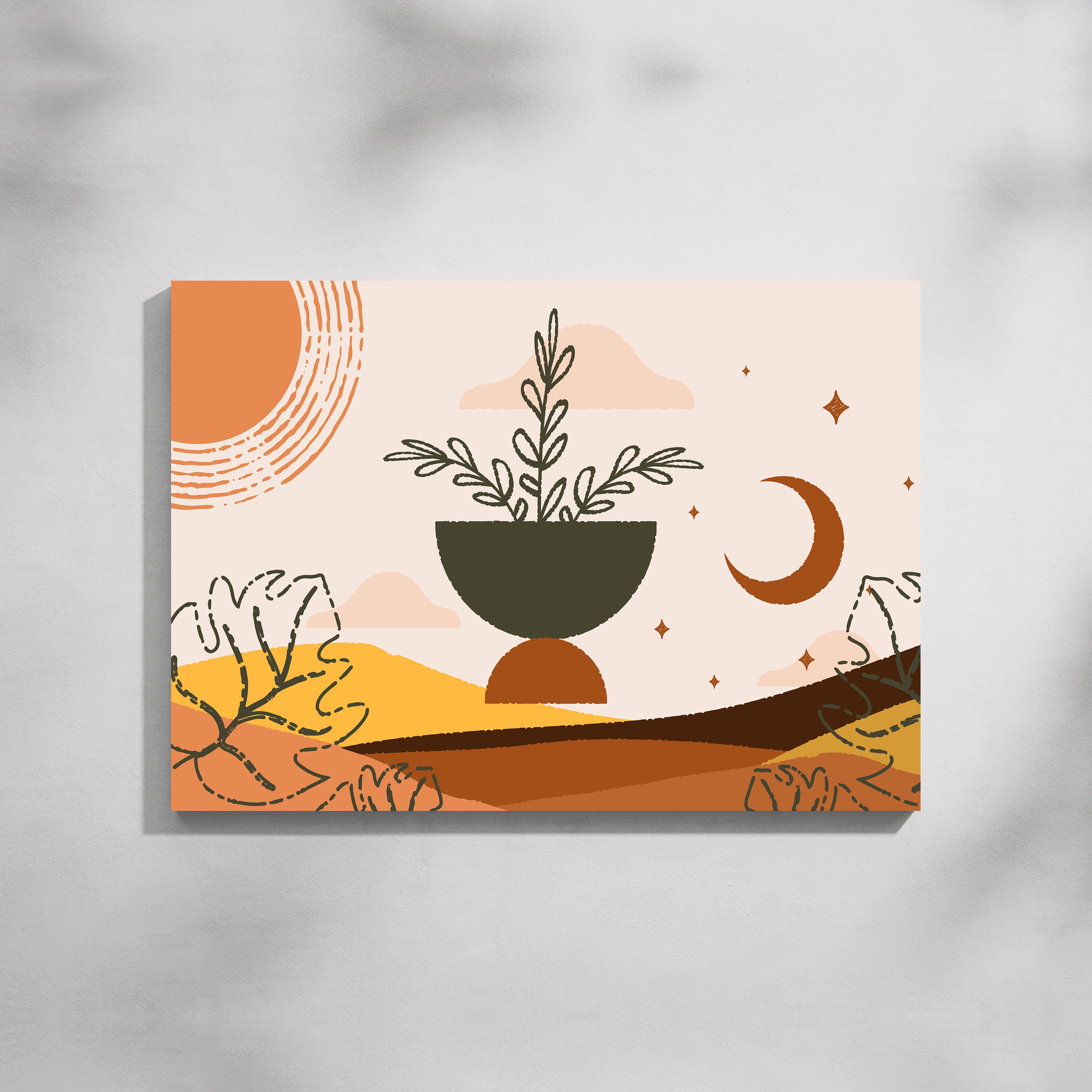 Boho Desert Wall Art Print