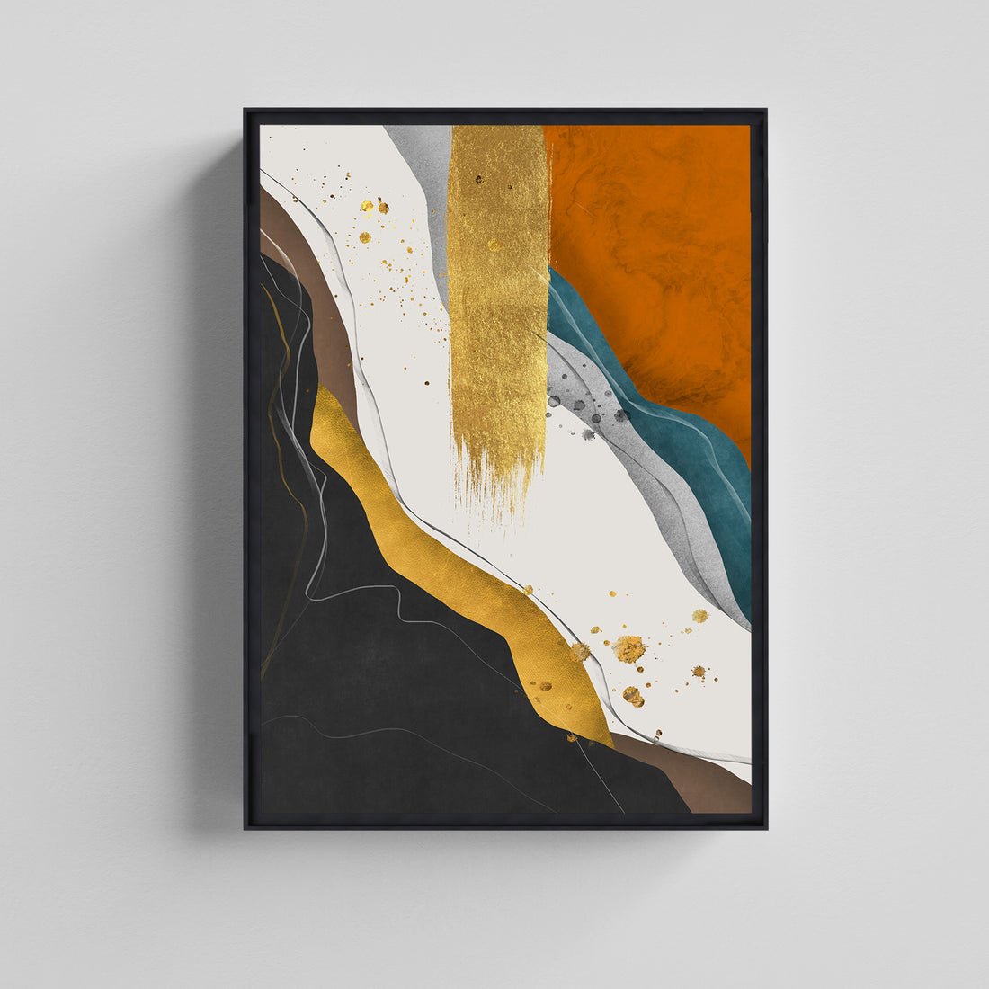 Vibrant Harmony Color Block Abstract Canvas Art